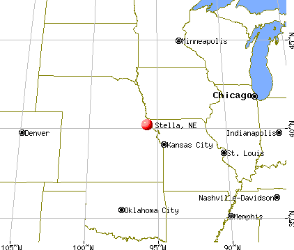 Stella, Nebraska map
