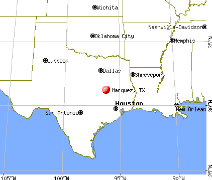 Marquez, Texas map