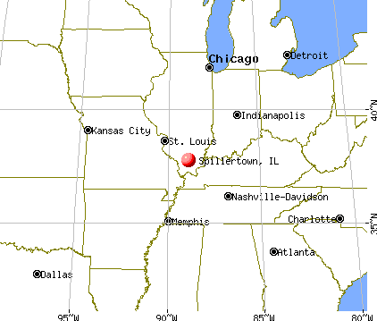 Spillertown, Illinois map