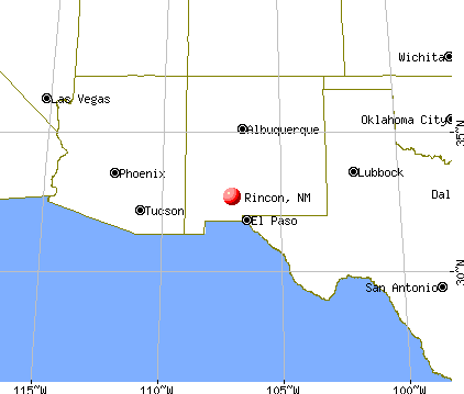 Rincon, New Mexico map