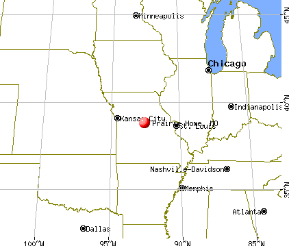 Prairie Home, Missouri map