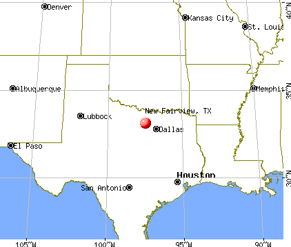 New Fairview, Texas map