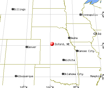 Oxford, Nebraska map