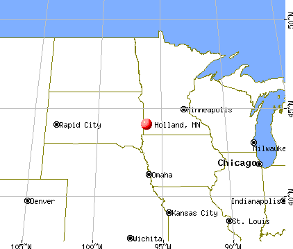 Holland, Minnesota map