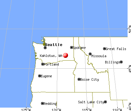 Kahlotus, Washington map