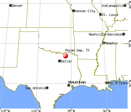 Pecan Gap, Texas map