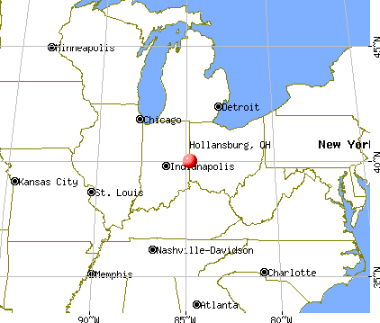 Hollansburg, Ohio map