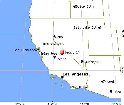 Mesa, California map