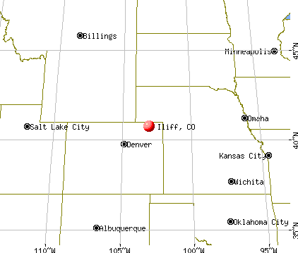 Iliff, Colorado map