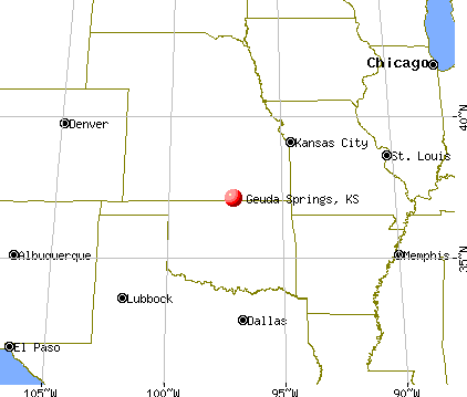 Geuda Springs, Kansas map
