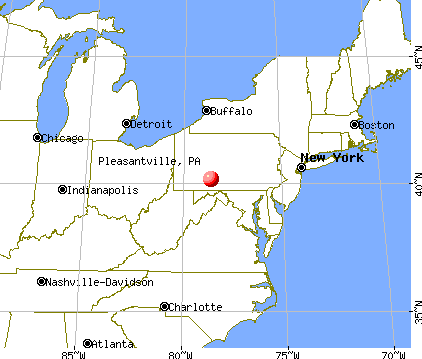 Pleasantville, Pennsylvania map