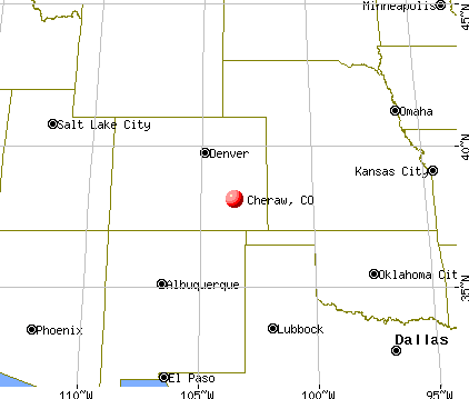 Cheraw, Colorado map
