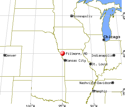 Fillmore, Missouri map