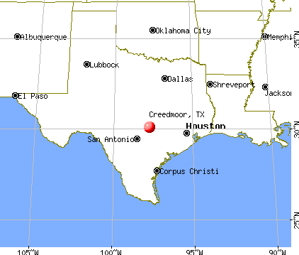 Creedmoor, Texas map