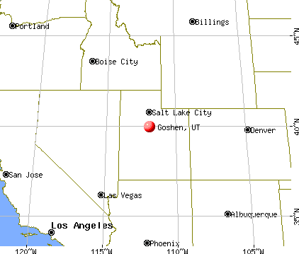Goshen, Utah map