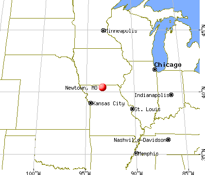 Newtown, Missouri map