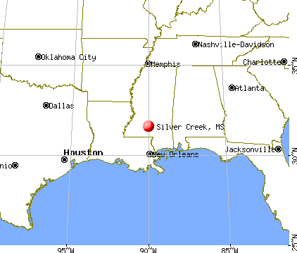 Silver Creek, Mississippi map