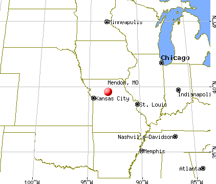 Mendon, Missouri map
