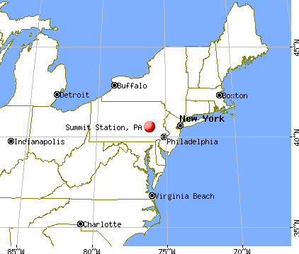 Summit Station, Pennsylvania map