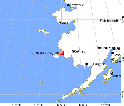 Nightmute, Alaska map