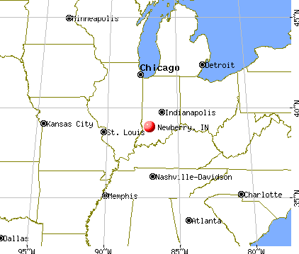 Newberry, Indiana map