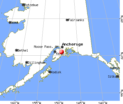 Moose Pass, Alaska map