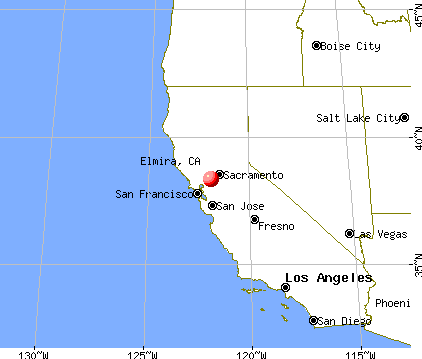 Elmira, California map