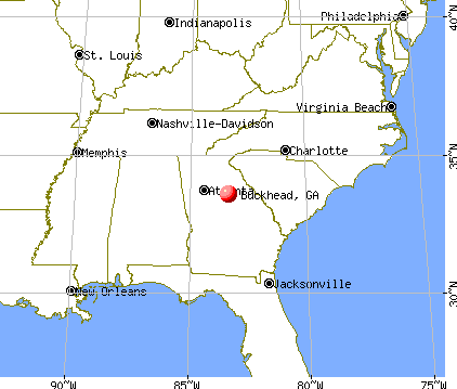 Buckhead, Georgia map
