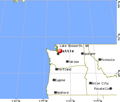 Lake Bosworth, Washington map