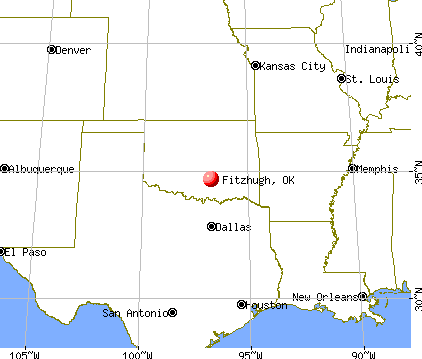 Fitzhugh, Oklahoma map