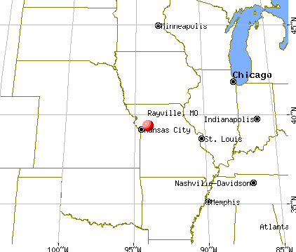 Rayville, Missouri map