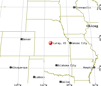 Luray, Kansas map