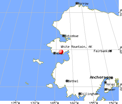 White Mountain, Alaska map