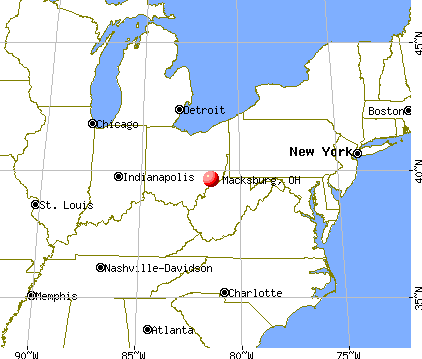 Macksburg, Ohio map
