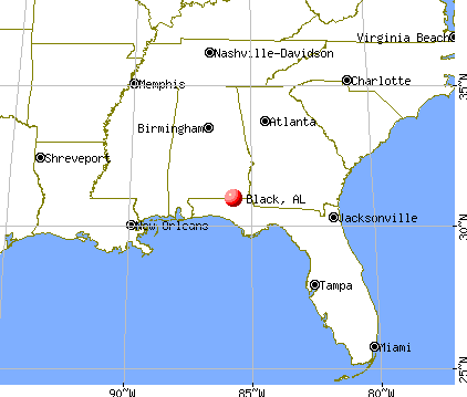 Black, Alabama map