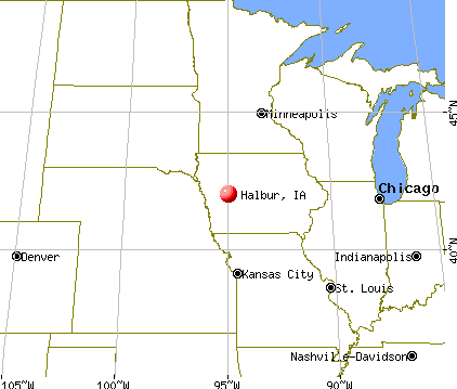 Halbur, Iowa map