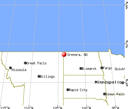 Grenora, North Dakota map
