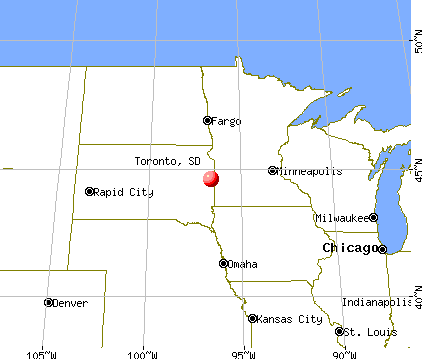 Toronto, South Dakota map