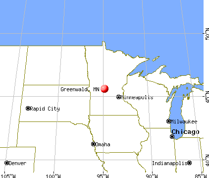 Greenwald, Minnesota map