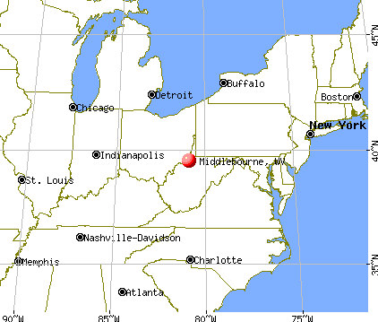 Middlebourne, West Virginia map