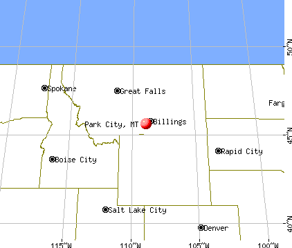 Park City, Montana map