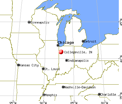 Collegeville, Indiana map