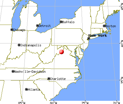 Basye-Bryce Mountain, Virginia map