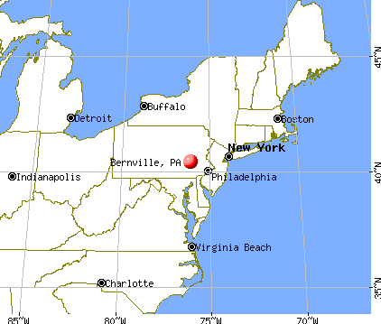 Bernville, Pennsylvania map