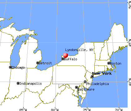 Lyndonville, New York map