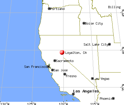 Loyalton, California map