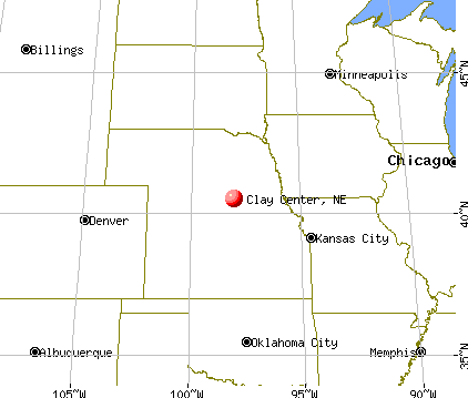Clay Center, Nebraska map