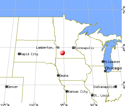 Lamberton, Minnesota map