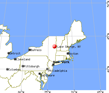 Lake George, New York map