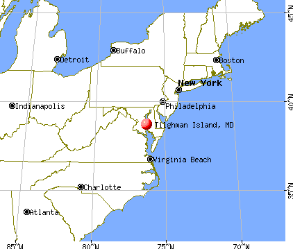Tilghman Island, Maryland map